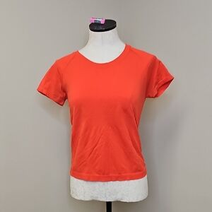 Athleta Vibrant Orange Short Sleeve Tee